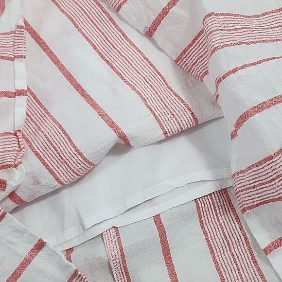 Skies are Blue Anthropologie Cotton & Rayon Striped Dress Size L - Picture 7 of 9